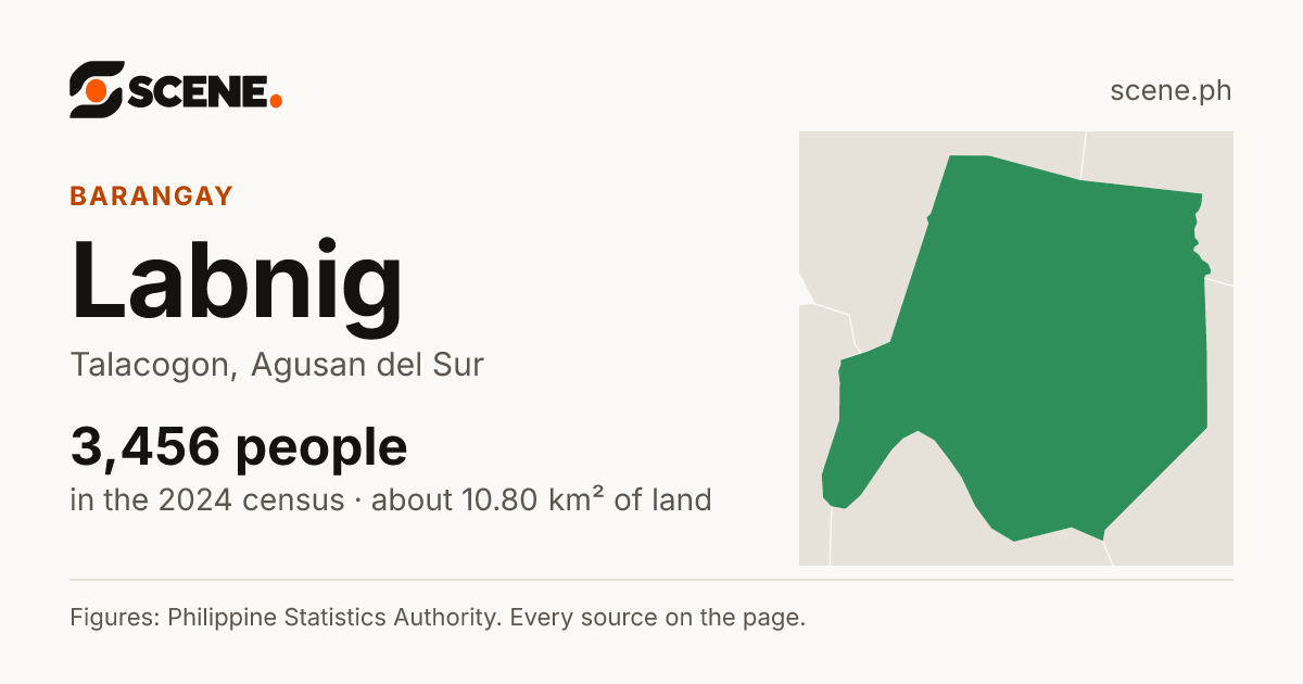Labnig, Talacogon, barangay: 3,456 people in the 2024 census