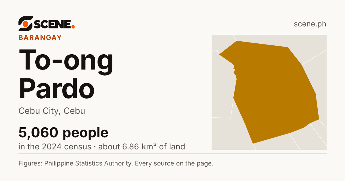 To-ong Pardo, Cebu City, barangay: 5,060 people in the 2024 census