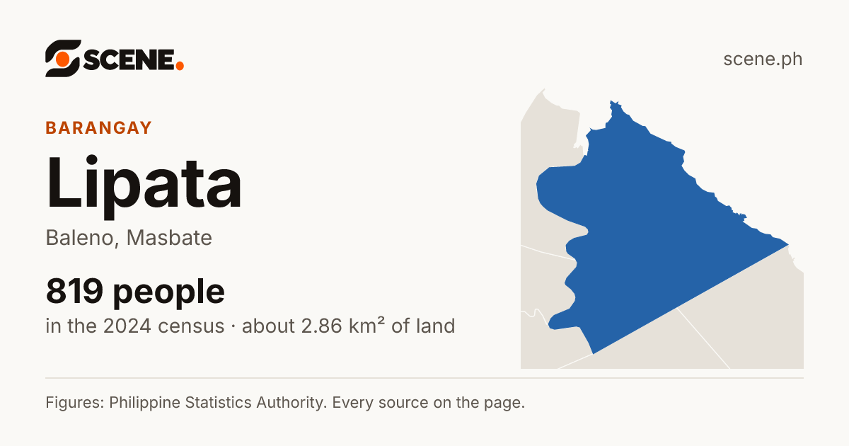 Lipata, Baleno, barangay: 819 people in the 2024 census
