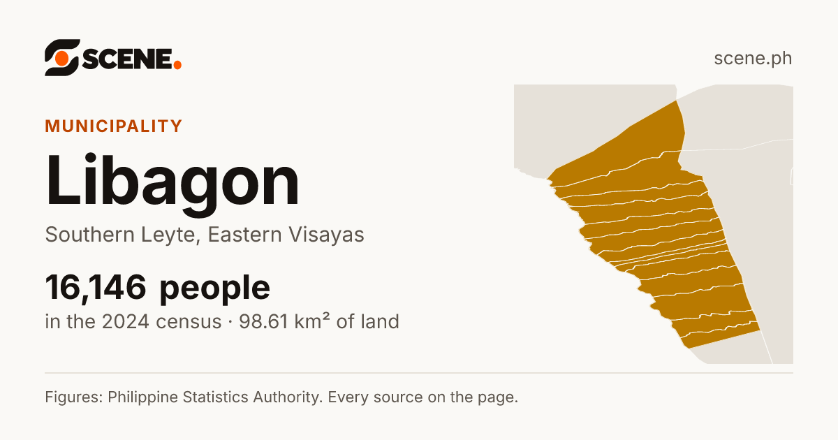 Libagon, Southern Leyte, municipality: 16,146 people in the 2024 census