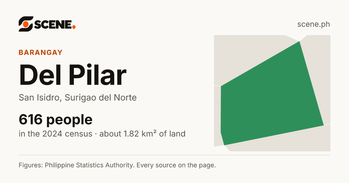 Del Pilar, San Isidro, barangay: 616 people in the 2024 census