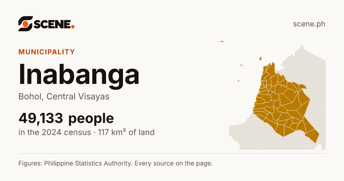 Inabanga, Bohol, municipality: 49,133 people in the 2024 census
