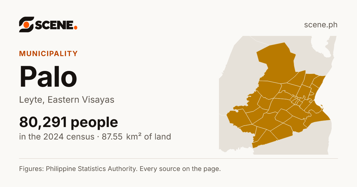 Palo, Leyte, municipality: 80,291 people in the 2024 census