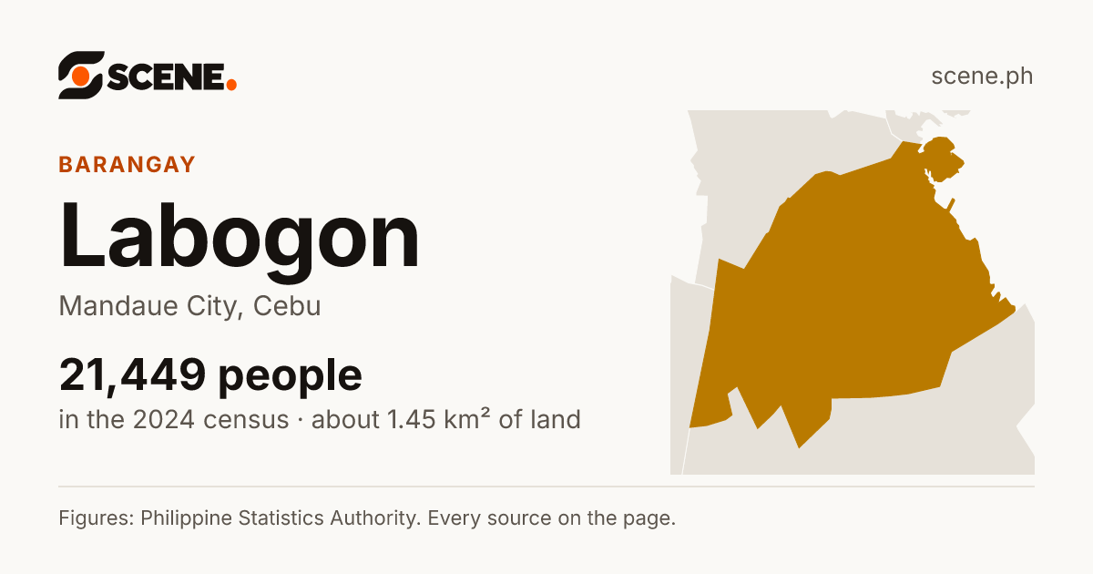 Labogon, Mandaue City, barangay: 21,449 people in the 2024 census