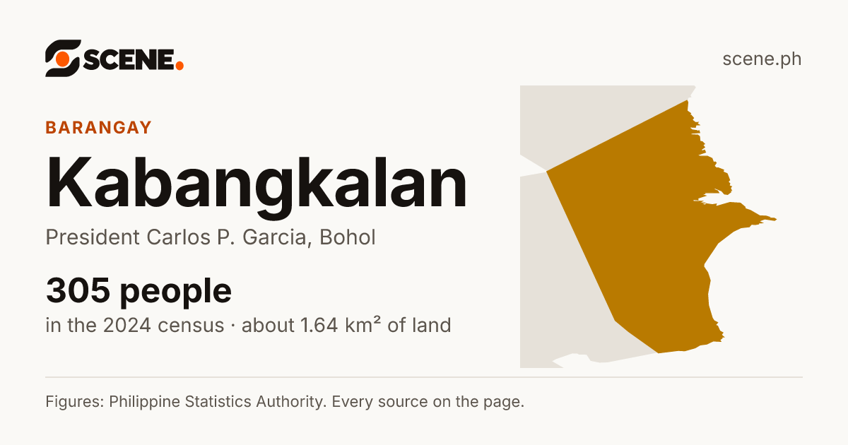 Kabangkalan, President Carlos P. Garcia, barangay: 305 people in the 2024 census
