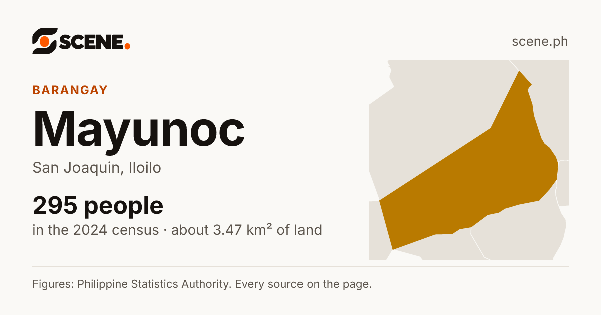 Mayunoc, San Joaquin, barangay: 295 people in the 2024 census