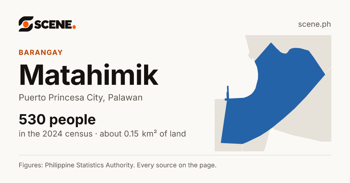 Matahimik, Puerto Princesa City, barangay: 530 people in the 2024 census