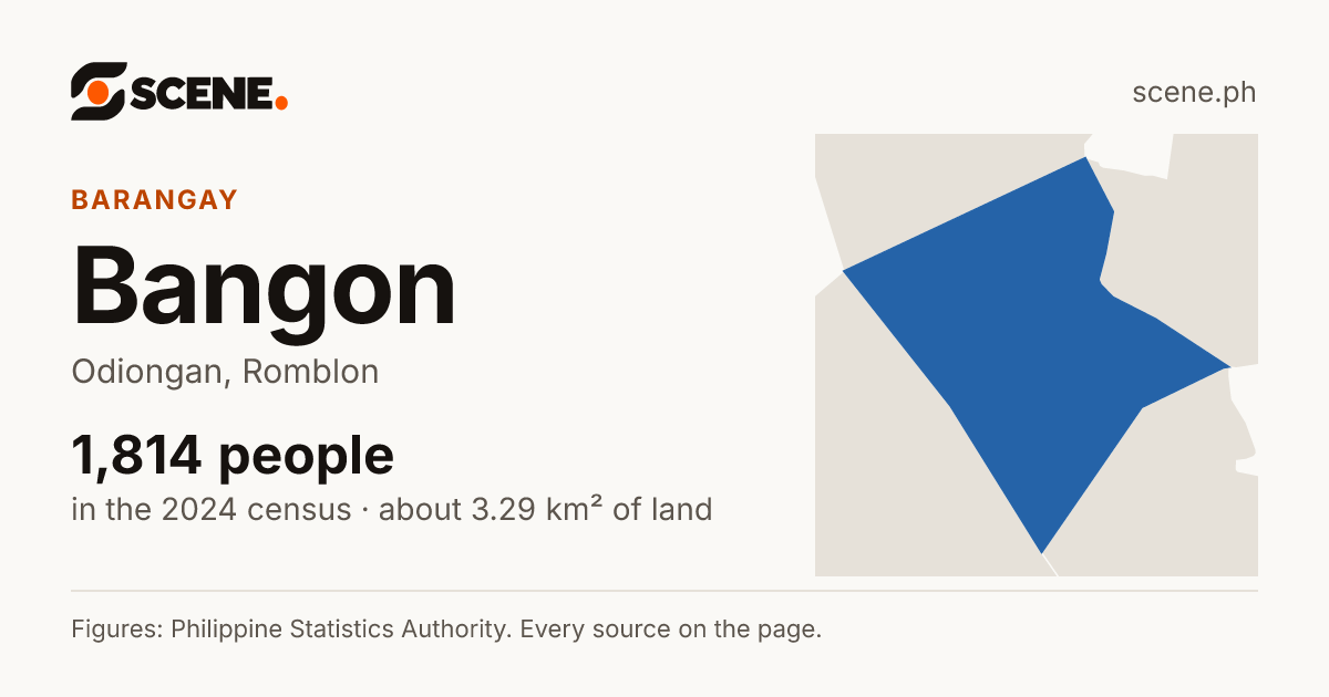 Bangon, Odiongan, barangay: 1,814 people in the 2024 census