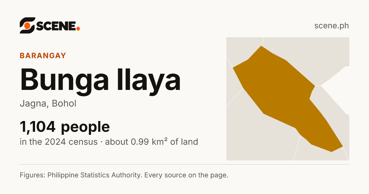 Bunga Ilaya, Jagna, barangay: 1,104 people in the 2024 census