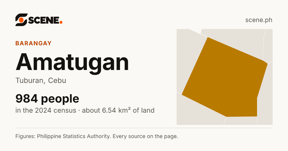 Amatugan, Tuburan, barangay: 984 people in the 2024 census