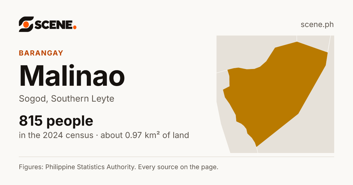 Malinao, Sogod, barangay: 815 people in the 2024 census