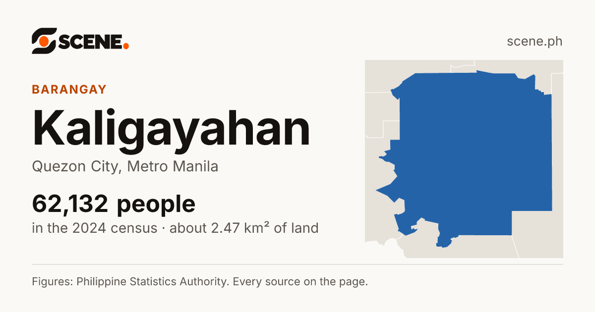 Kaligayahan, Quezon City, barangay: 62,132 people in the 2024 census