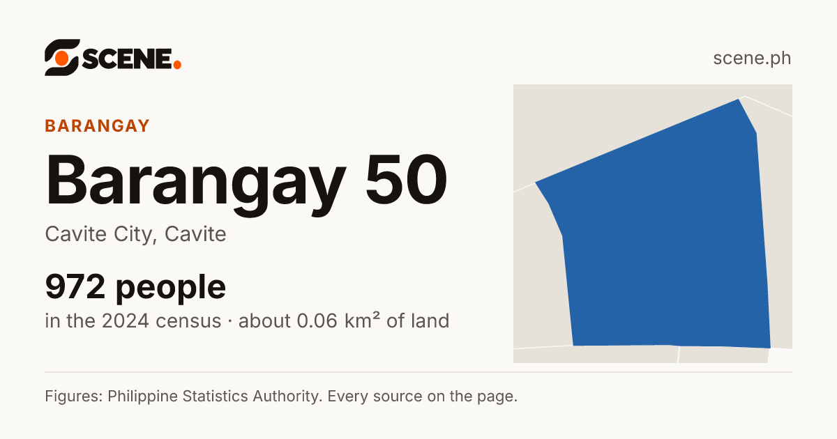 Barangay 50, Cavite City, barangay: 972 people in the 2024 census