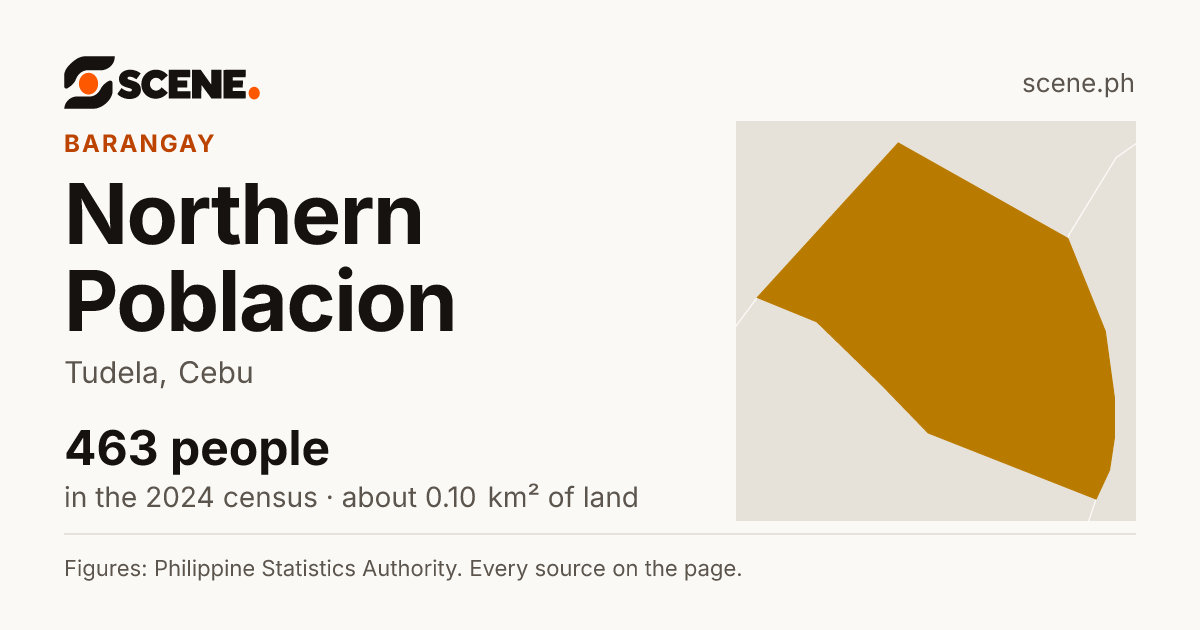 Northern Poblacion, Tudela, barangay: 463 people in the 2024 census