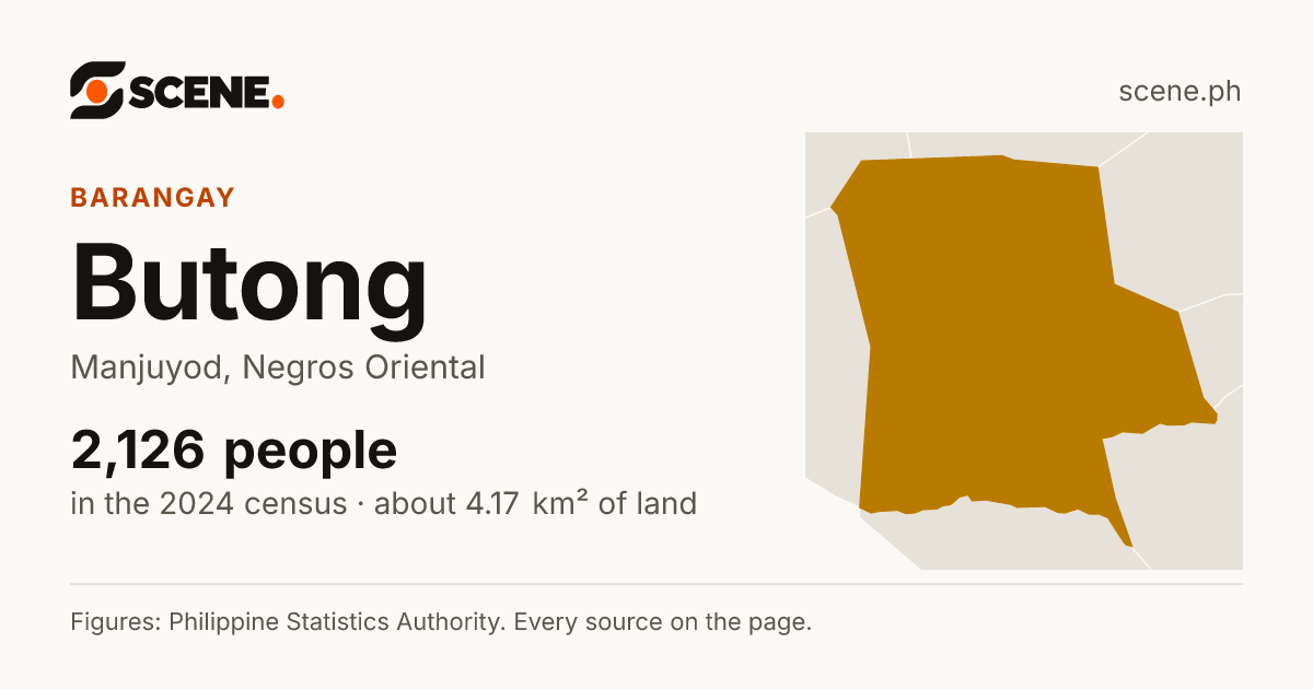 Butong, Manjuyod, barangay: 2,126 people in the 2024 census