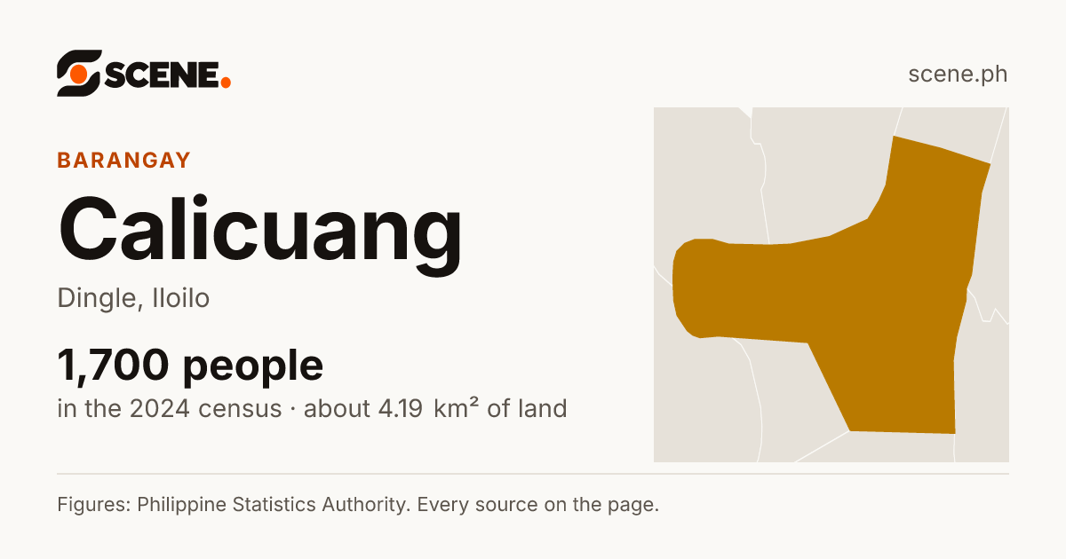 Calicuang, Dingle, barangay: 1,700 people in the 2024 census