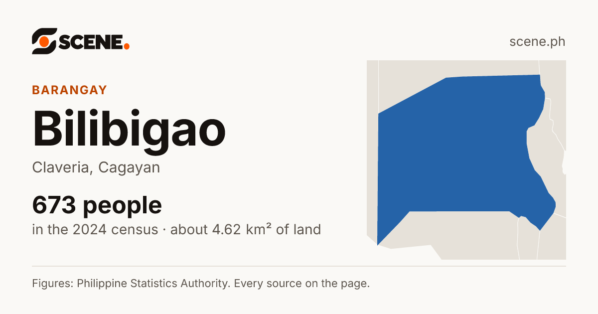 Bilibigao, Claveria, barangay: 673 people in the 2024 census