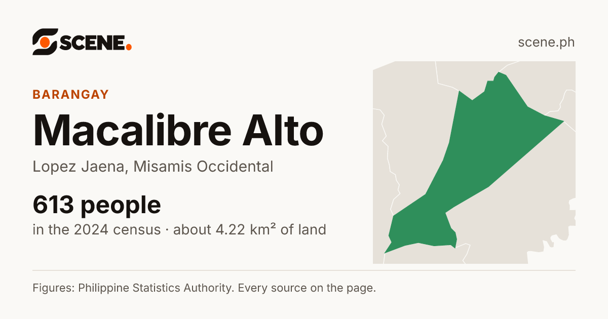 Macalibre Alto, Lopez Jaena, barangay: 613 people in the 2024 census