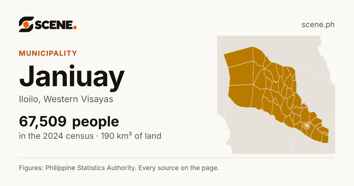 Janiuay, Iloilo, municipality: 67,509 people in the 2024 census