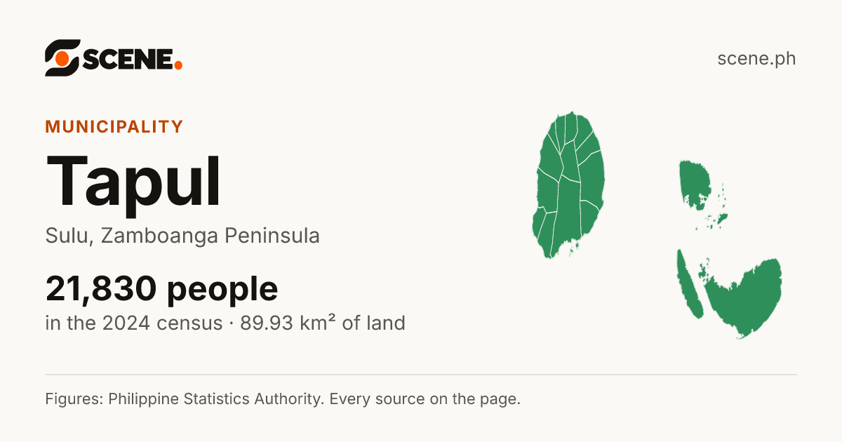 Tapul, Sulu, municipality: 21,830 people in the 2024 census