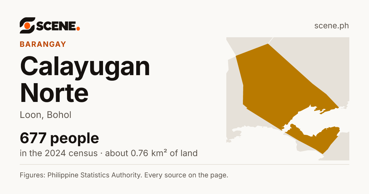 Calayugan Norte, Loon, barangay: 677 people in the 2024 census