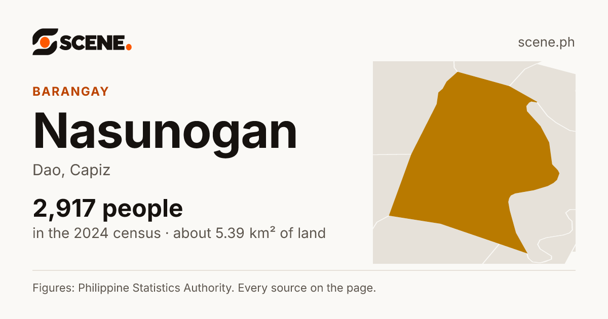 Nasunogan, Dao, barangay: 2,917 people in the 2024 census