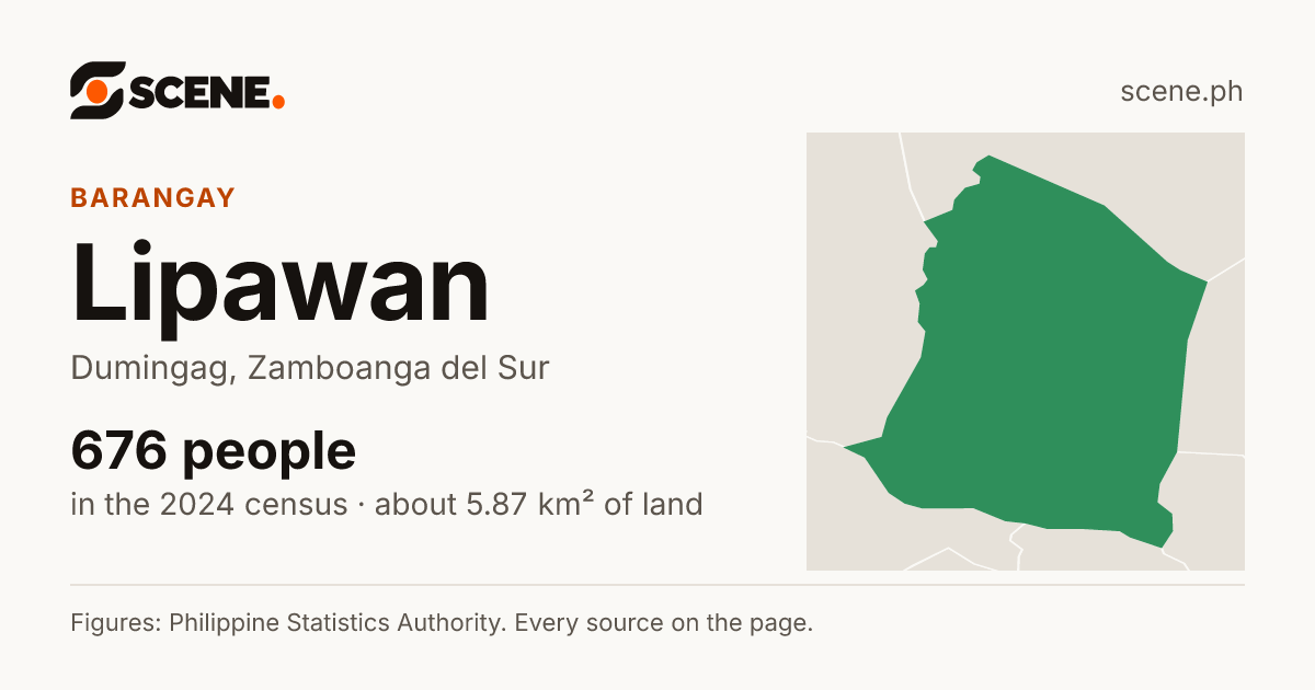 Lipawan, Dumingag, barangay: 676 people in the 2024 census