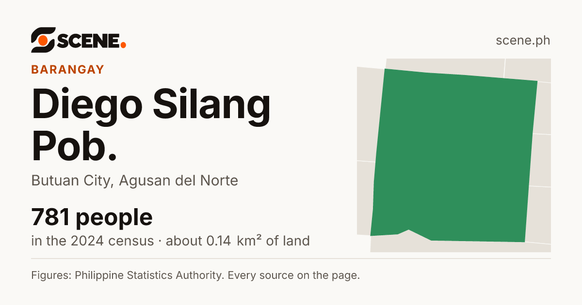 Diego Silang Pob., Butuan City, barangay: 781 people in the 2024 census