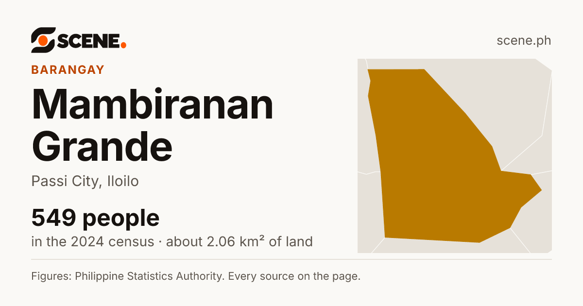 Mambiranan Grande, Passi City, barangay: 549 people in the 2024 census