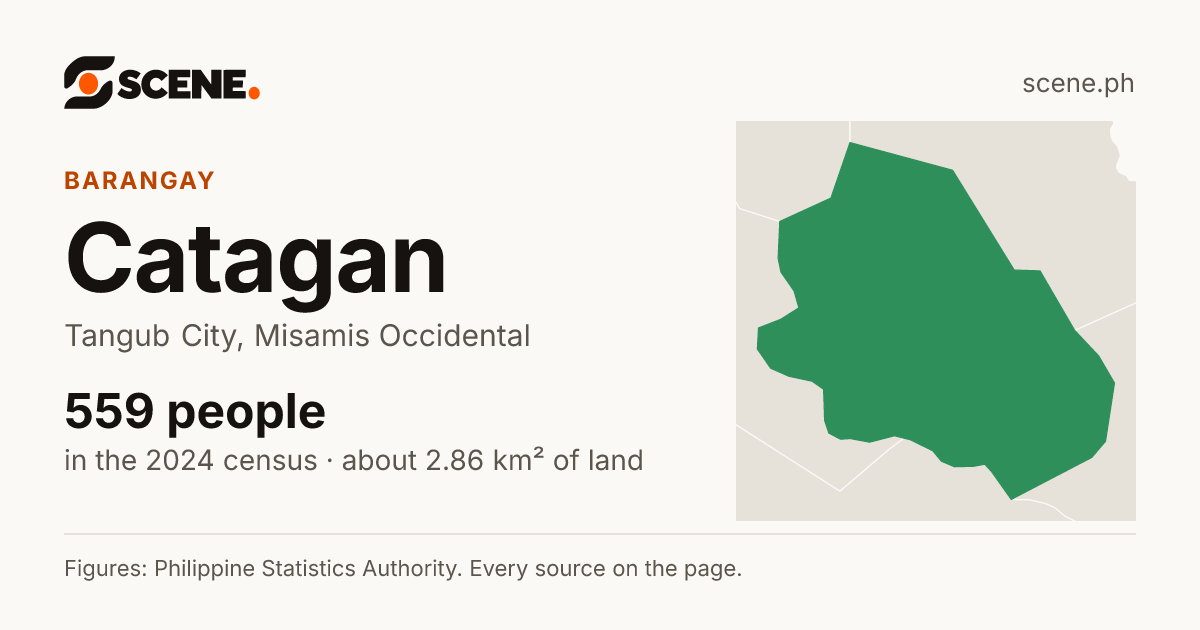 Catagan, Tangub City, barangay: 559 people in the 2024 census