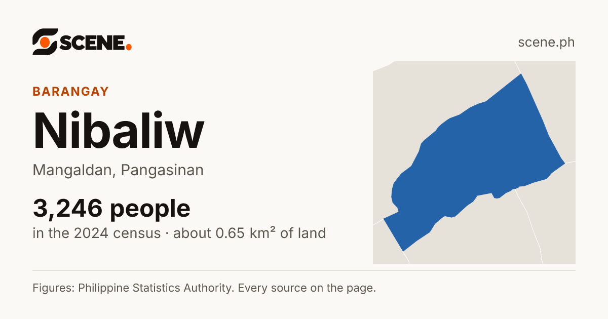 Nibaliw, Mangaldan, barangay: 3,246 people in the 2024 census