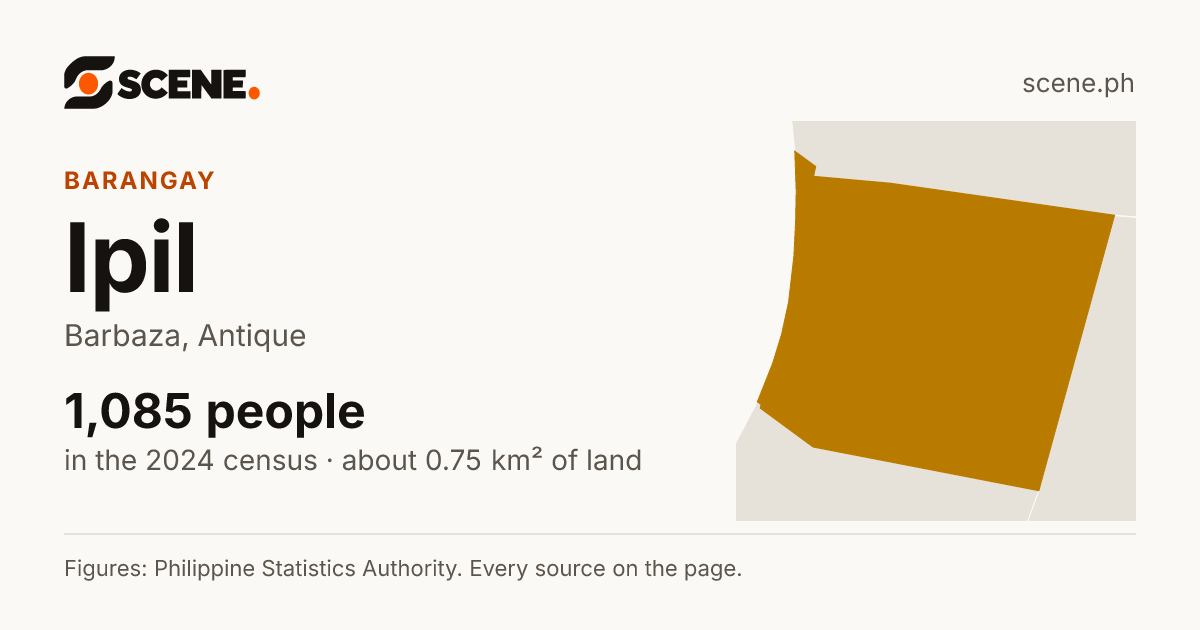 Ipil, Barbaza, barangay: 1,085 people in the 2024 census
