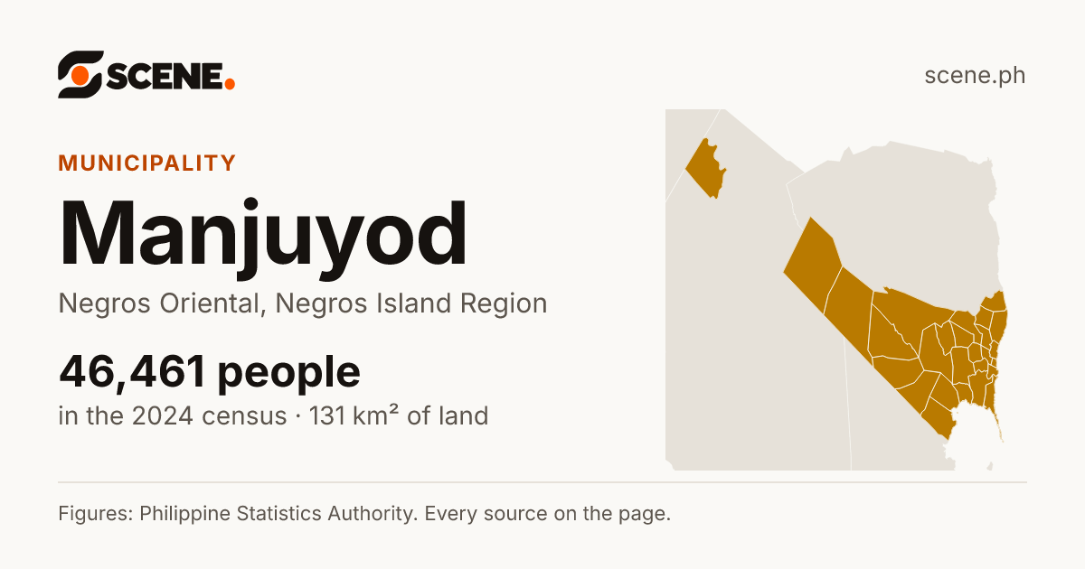 Manjuyod, Negros Oriental, municipality: 46,461 people in the 2024 census
