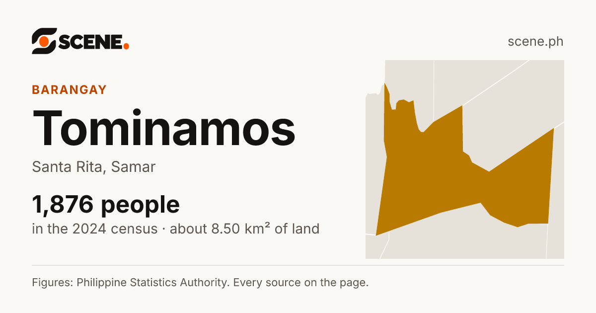Tominamos, Santa Rita, barangay: 1,876 people in the 2024 census