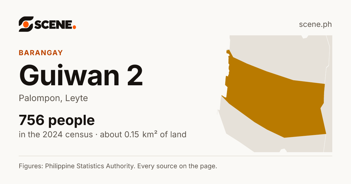 Guiwan 2, Palompon, barangay: 756 people in the 2024 census