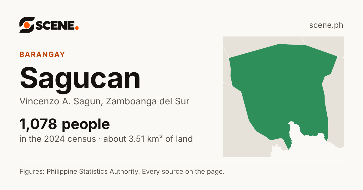 Sagucan, Vincenzo A. Sagun, barangay: 1,078 people in the 2024 census