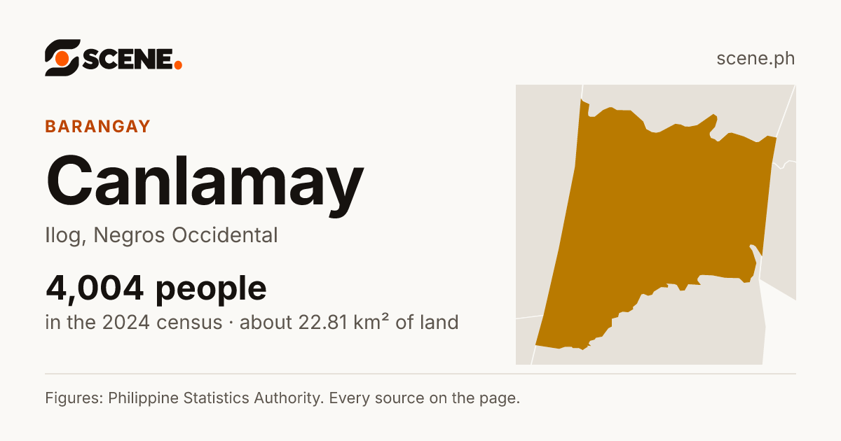 Canlamay, Ilog, barangay: 4,004 people in the 2024 census
