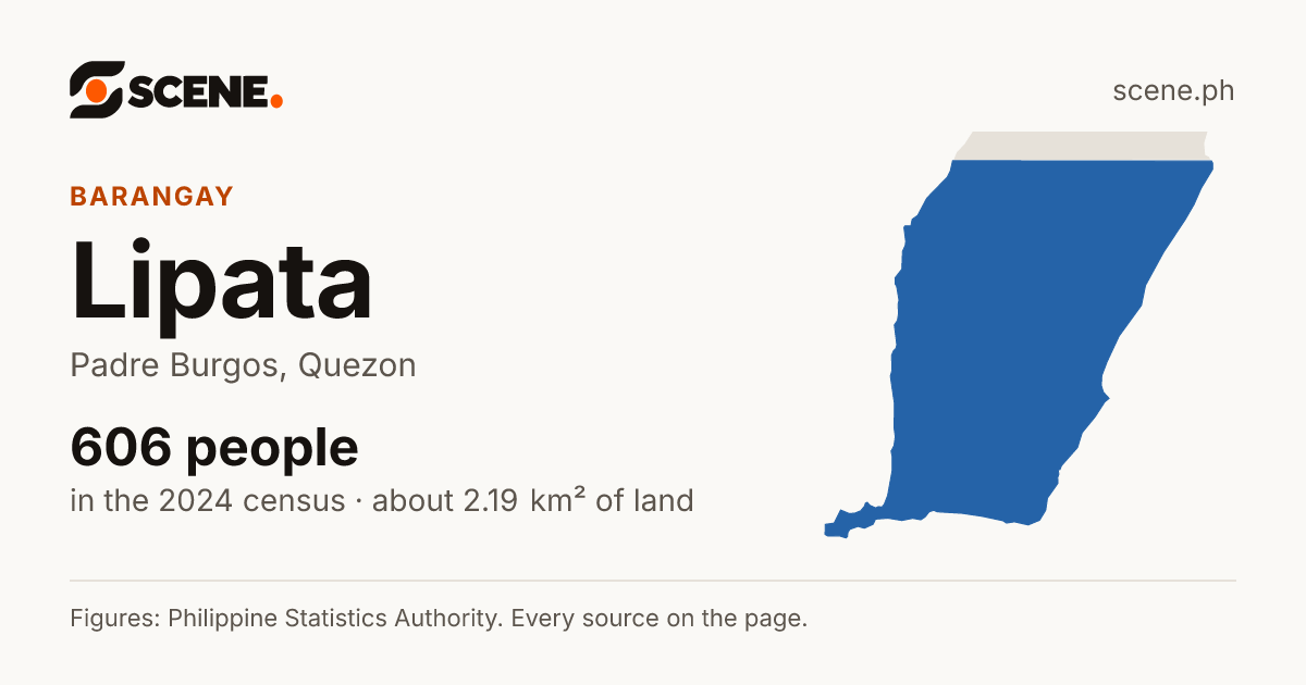 Lipata, Padre Burgos, barangay: 606 people in the 2024 census