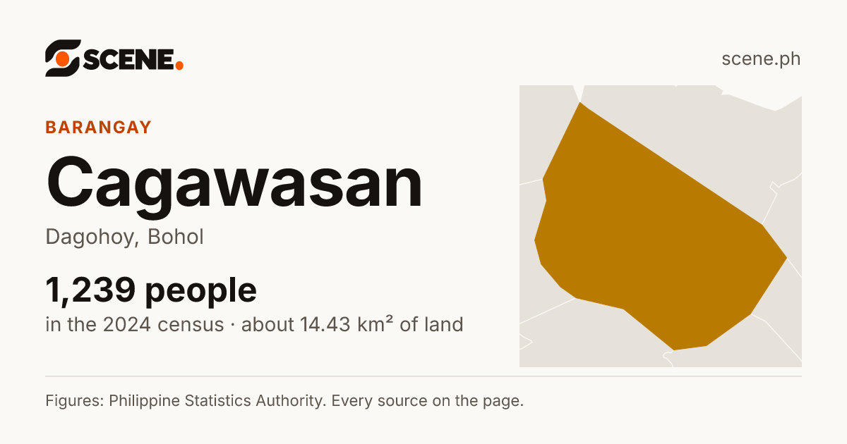 Cagawasan, Dagohoy, barangay: 1,239 people in the 2024 census
