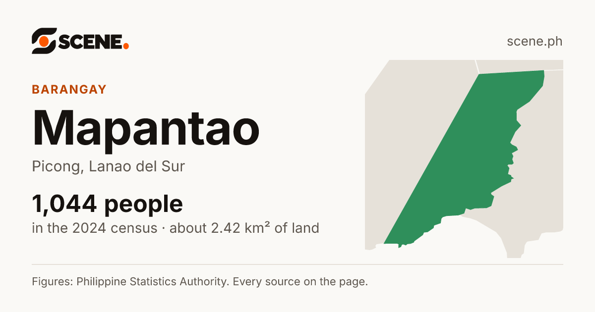 Mapantao, Picong, barangay: 1,044 people in the 2024 census