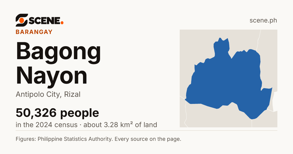 Bagong Nayon, Antipolo City, barangay: 50,326 people in the 2024 census