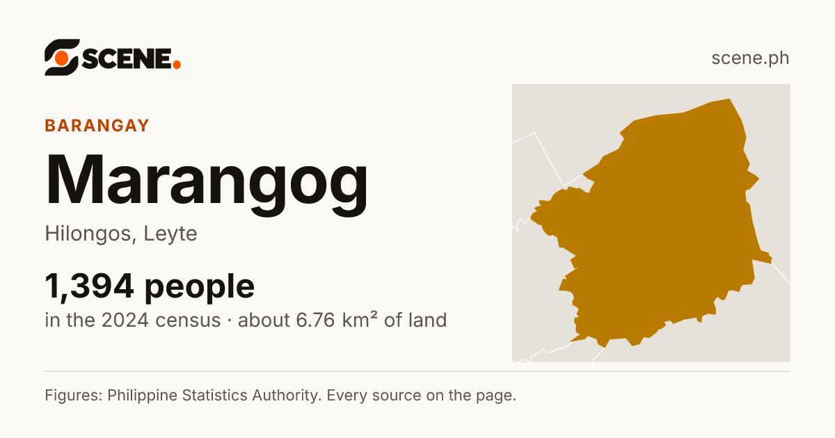 Marangog, Hilongos, barangay: 1,394 people in the 2024 census
