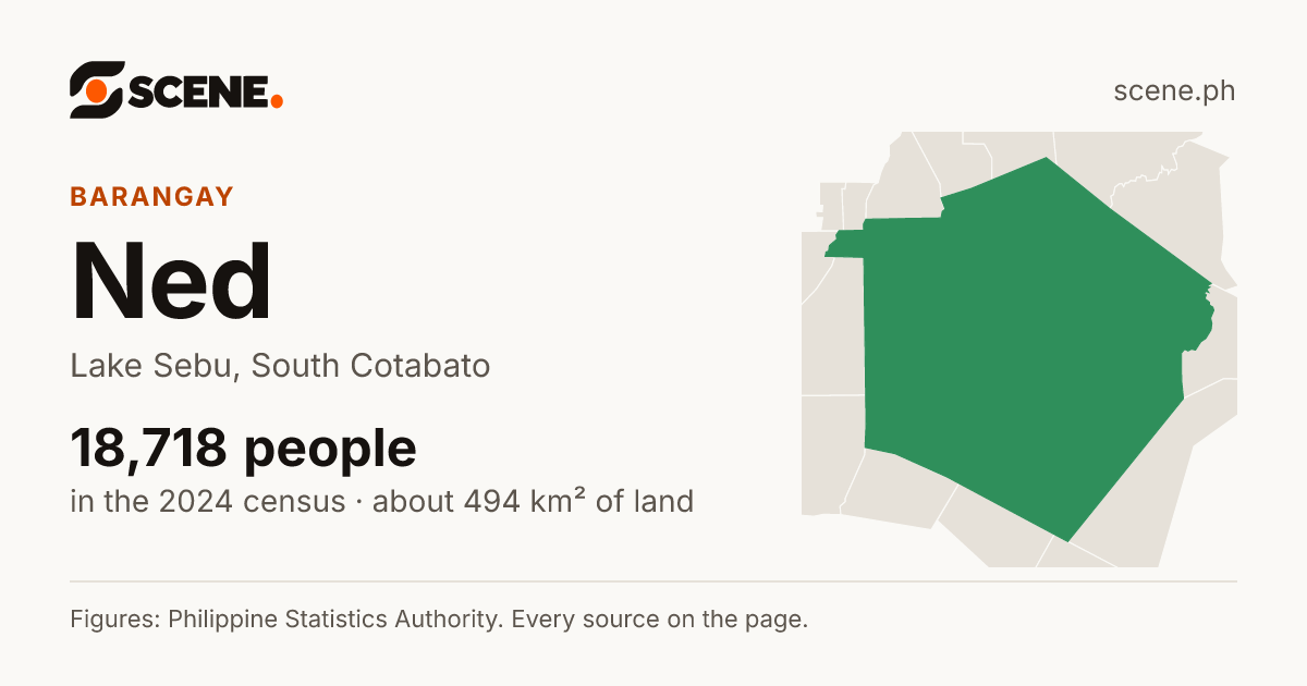 Ned, Lake Sebu, barangay: 18,718 people in the 2024 census