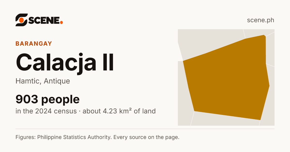 Calacja II, Hamtic, barangay: 903 people in the 2024 census