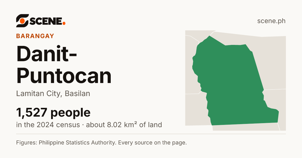 Danit-Puntocan, Lamitan City, barangay: 1,527 people in the 2024 census