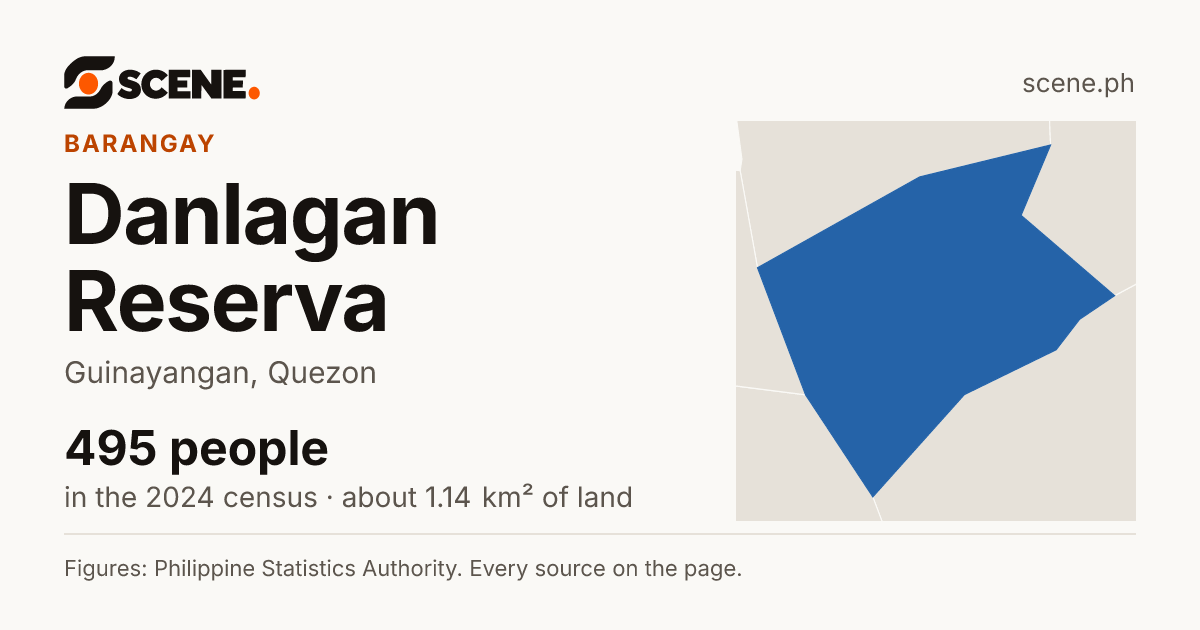Danlagan Reserva, Guinayangan, barangay: 495 people in the 2024 census