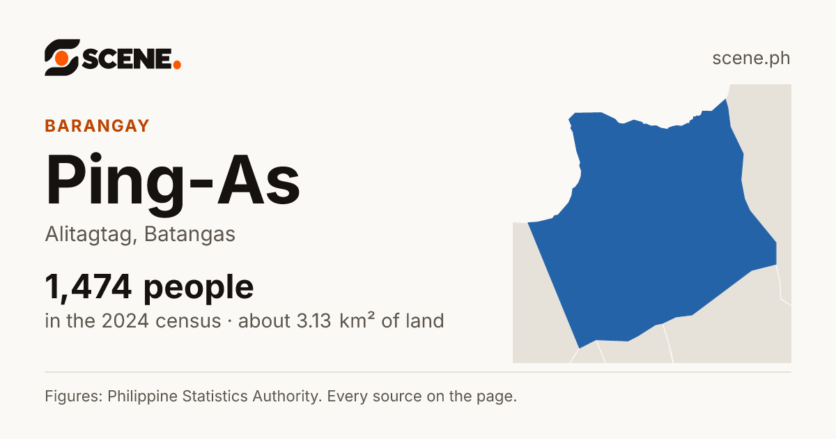 Ping-As, Alitagtag, barangay: 1,474 people in the 2024 census