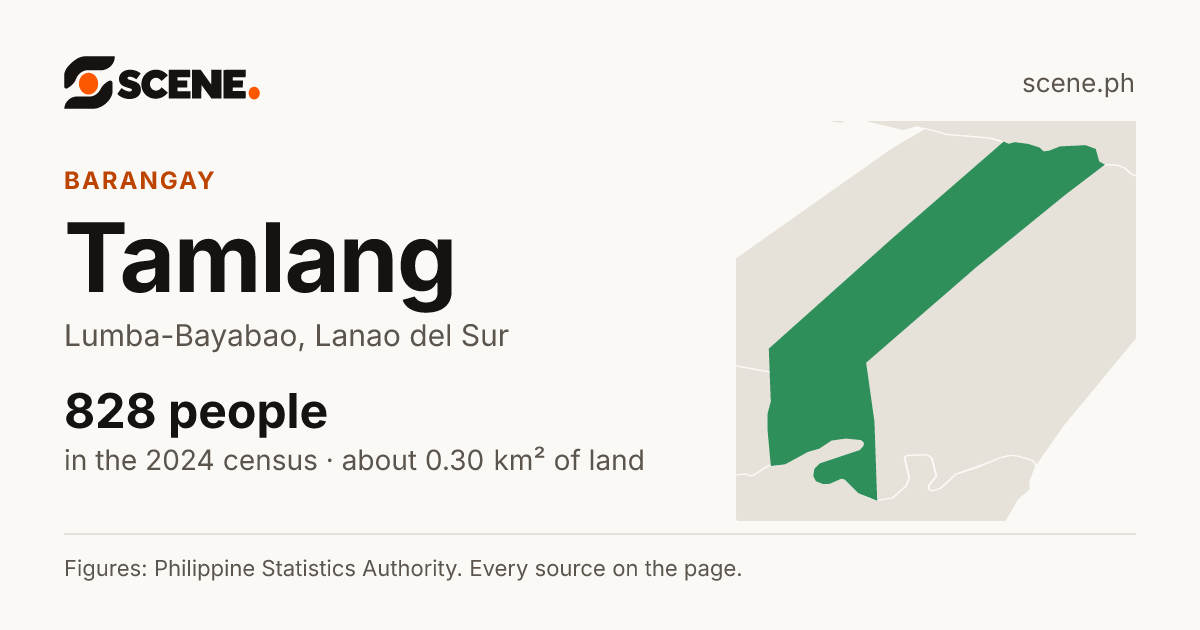 Tamlang, Lumba-Bayabao, barangay: 828 people in the 2024 census