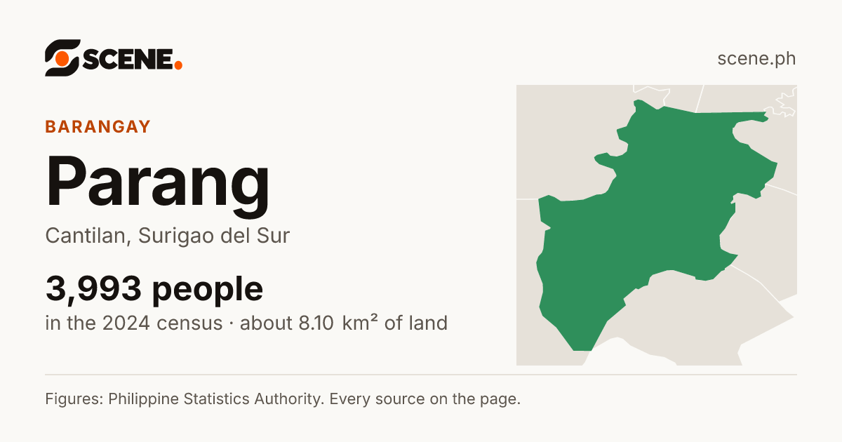 Parang, Cantilan, barangay: 3,993 people in the 2024 census