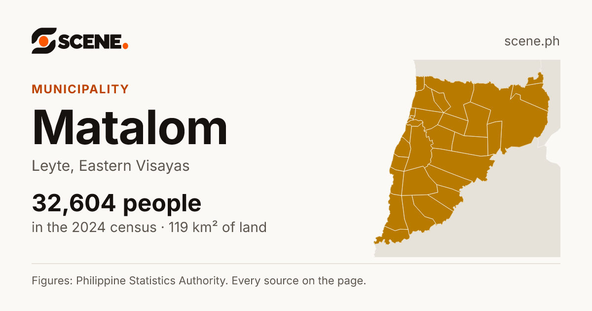 Matalom, Leyte, municipality: 32,604 people in the 2024 census